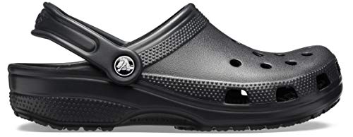 Crocs unisex adult Men's and Women's Classic (Neutral Colors) Clog, Black, 8 Women 6 Men US