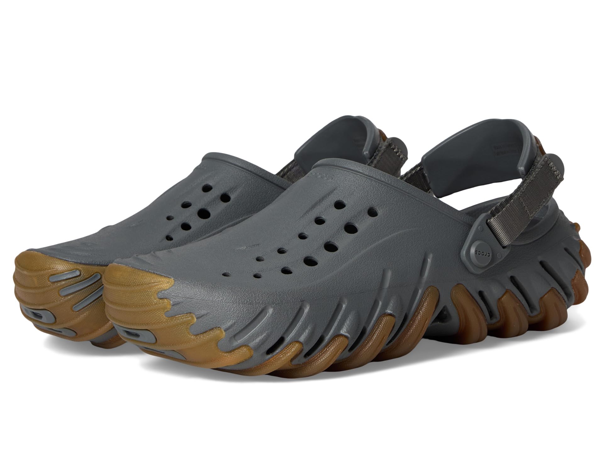 Crocs Unisex Echo Gum Ro Clog, Slate Grey, 9 Women/7 Men, Medium