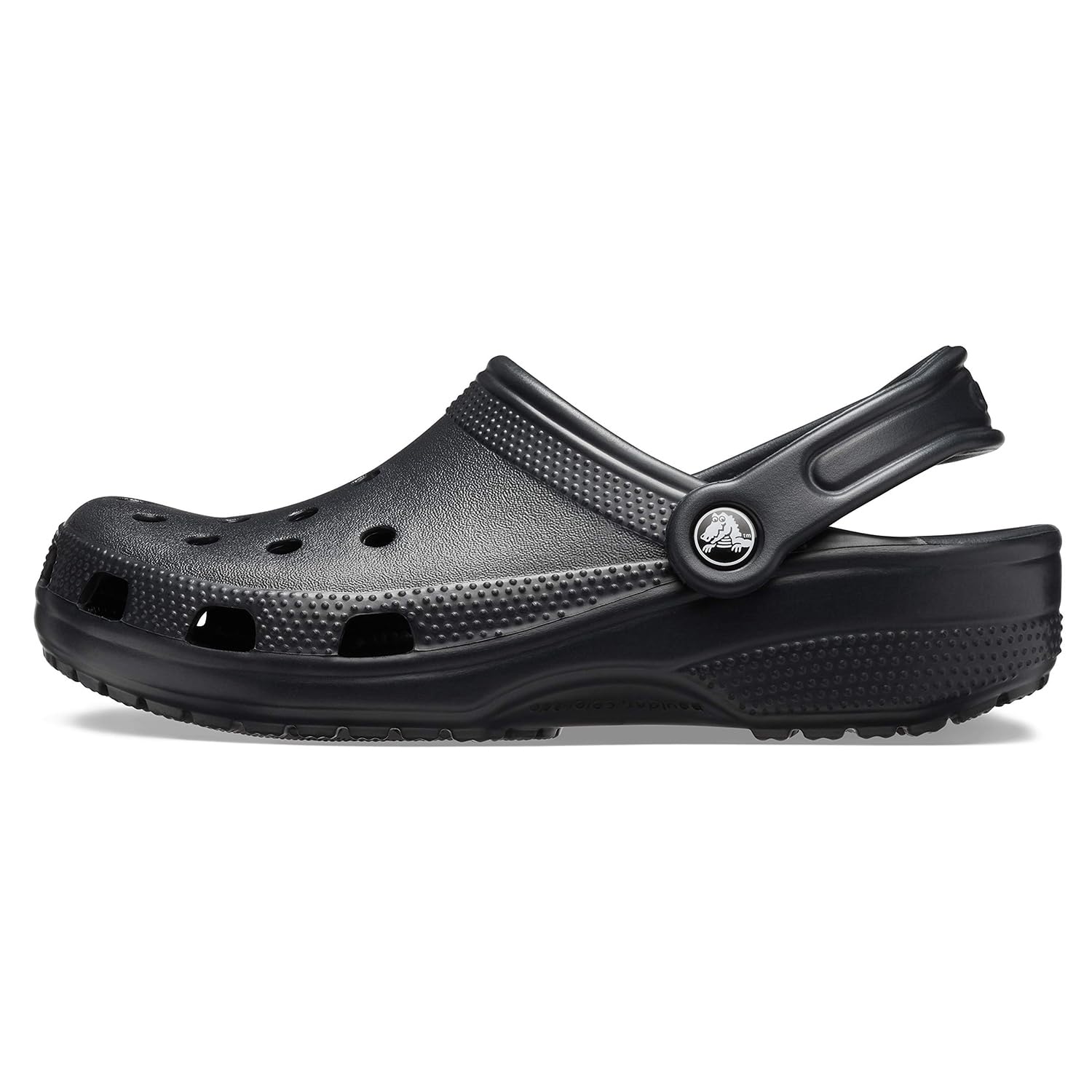 Crocs unisex adult Men's and Women's Classic (Neutral Colors) Clog, Black, 8 Women 6 Men US