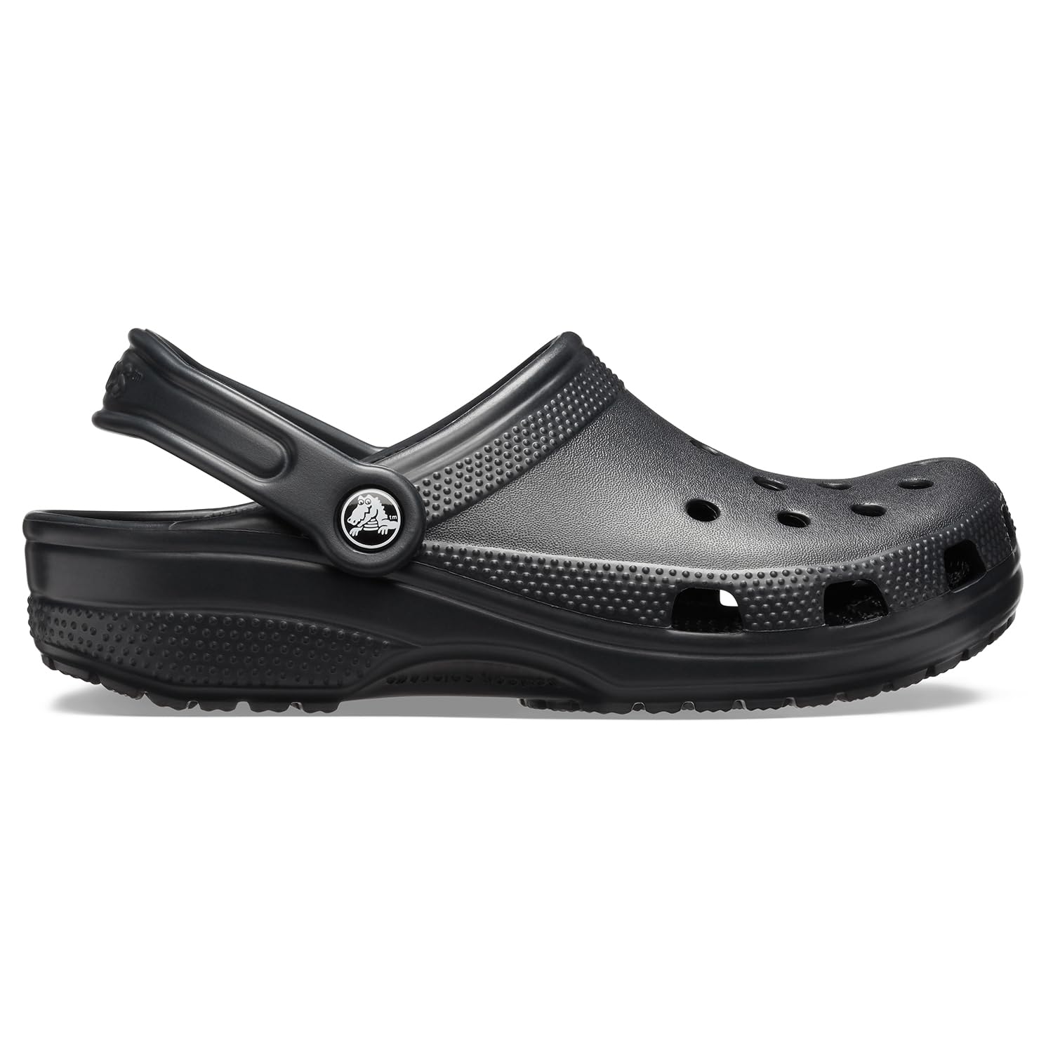 Crocs unisex adult Men's and Women's Classic (Neutral Colors) Clog, Black, 8 Women 6 Men US