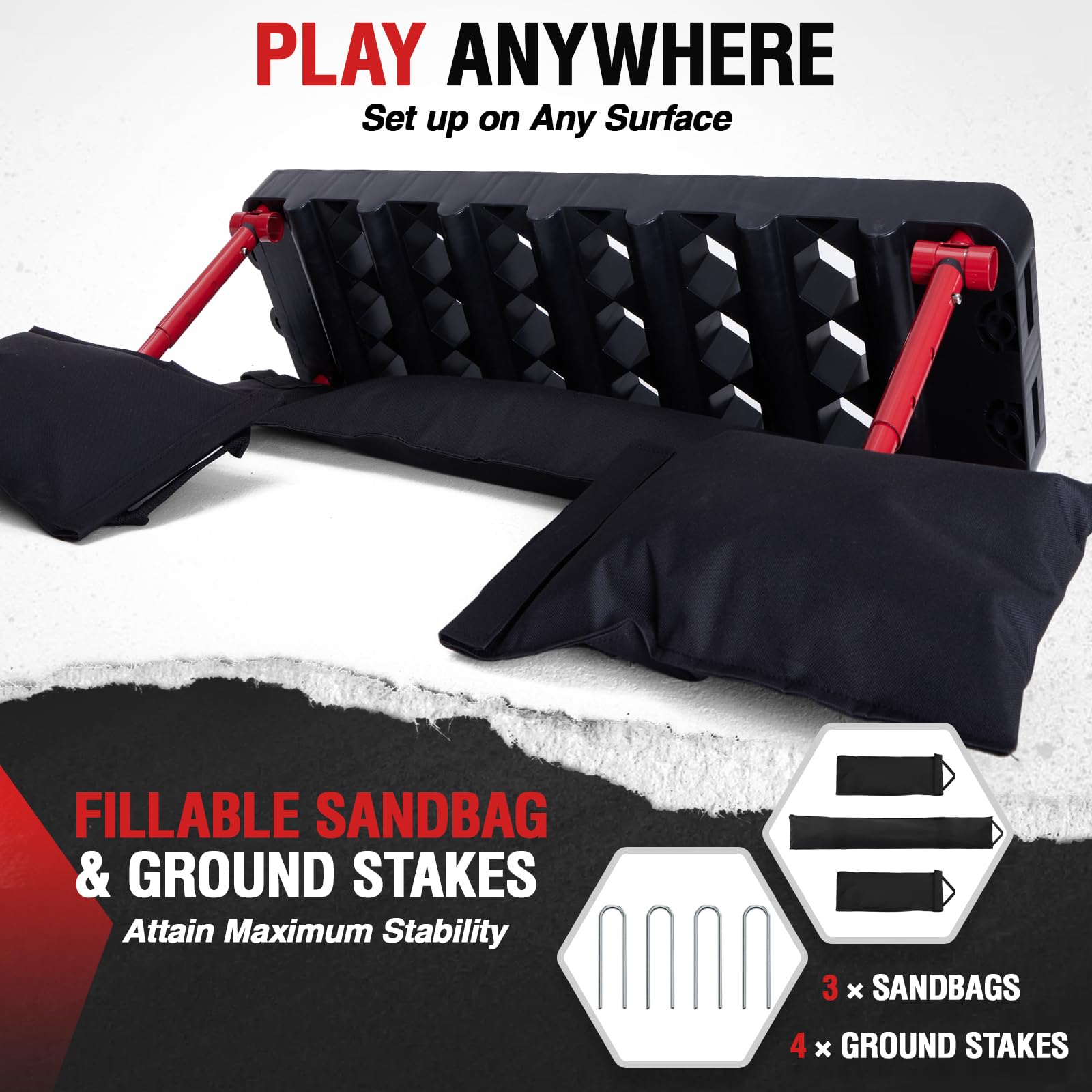 ZEALFEEL Soccer Rebounder Board, 6-in-1 Rebound Modes Portable Dual Surface Soccer Wall with 3 Adjustable Angles for Passing, Control & Reflex, Kick Back Wall Trainer Equipment for All Player Levels