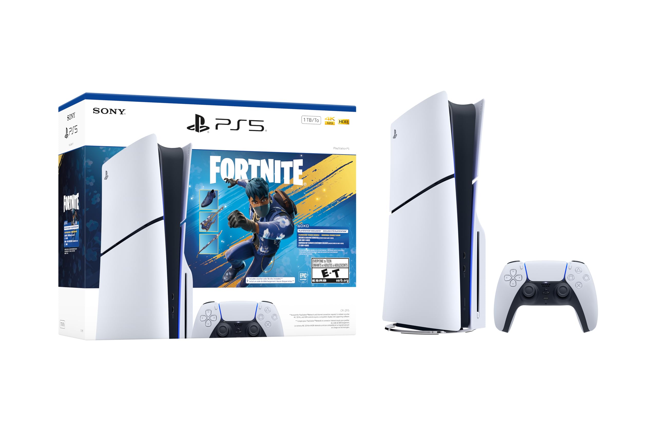 PlayStation 5 Console 1TB - Fortnite Flowering Chaos Bundle