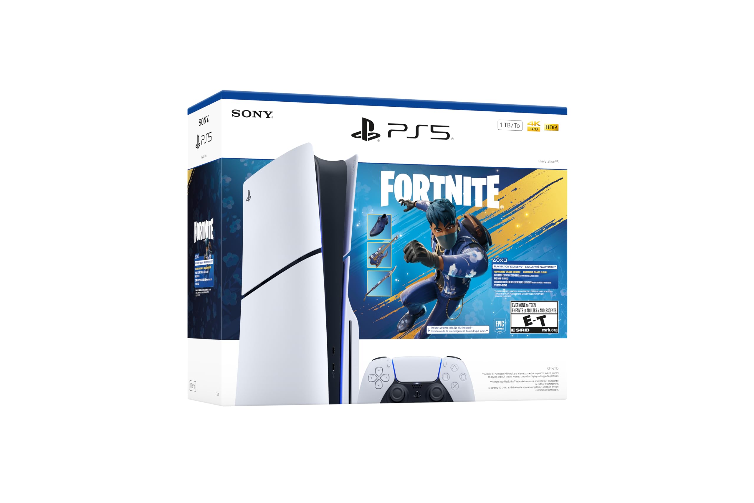 PlayStation 5 Console 1TB - Fortnite Flowering Chaos Bundle