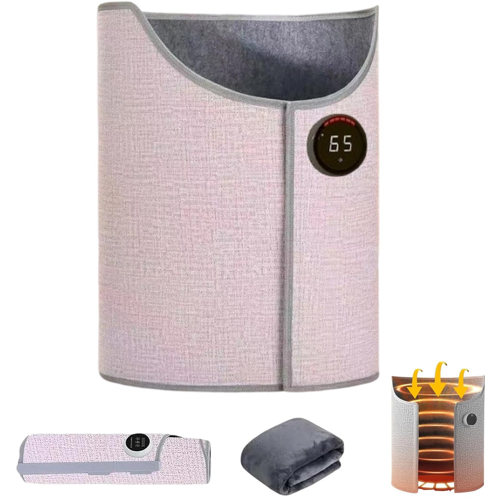 2026 Upgraded Leg Toaster Heater, Leg Toaster, Office Under Desk Legs Warmer, The Leg Toaster with 6 Temperature Settings & Timer, 5-Second Rapid Heating, Overheat Protection (Pink)