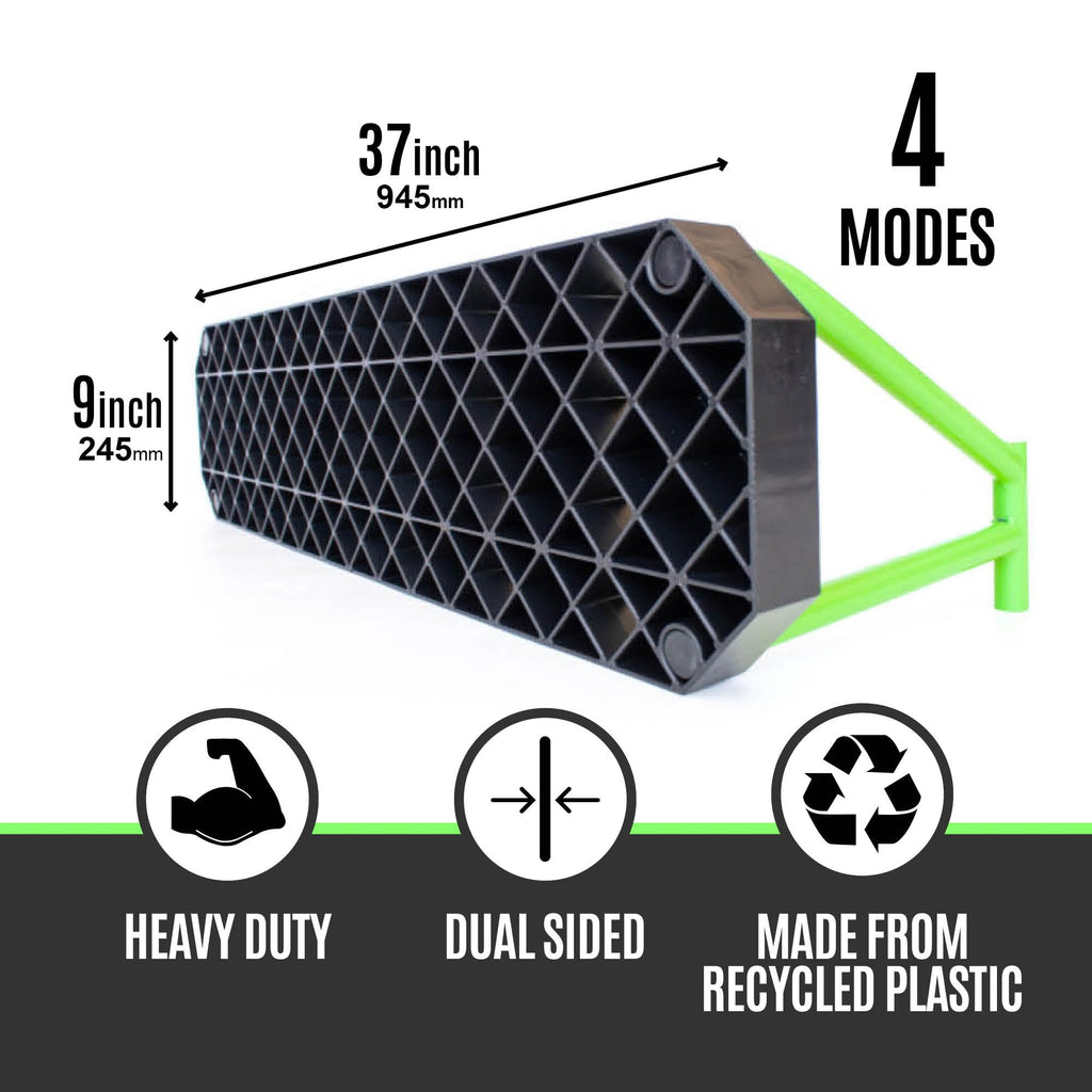 QuickPlay Replay Station 4-in-1 Soccer Rebounder Board - Portable Rebound Board for Backyard - Dual Surface, Dual Angle Soccer Passing Board for Passing & Reaction Skills - Soccer Training Equipment