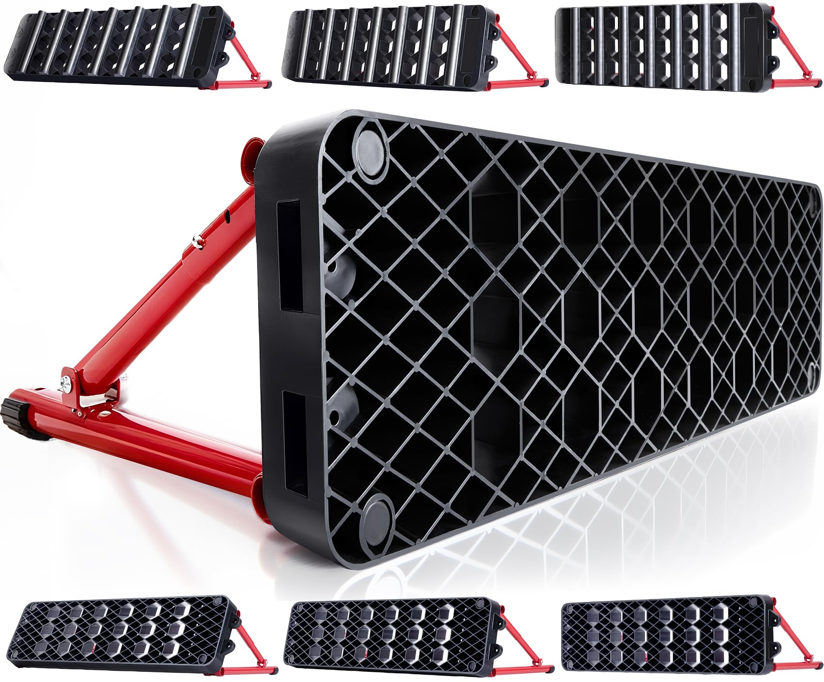 ZEALFEEL Soccer Rebounder Board, 6-in-1 Rebound Modes Portable Dual Surface Soccer Wall with 3 Adjustable Angles for Passing, Control & Reflex, Kick Back Wall Trainer Equipment for All Player Levels