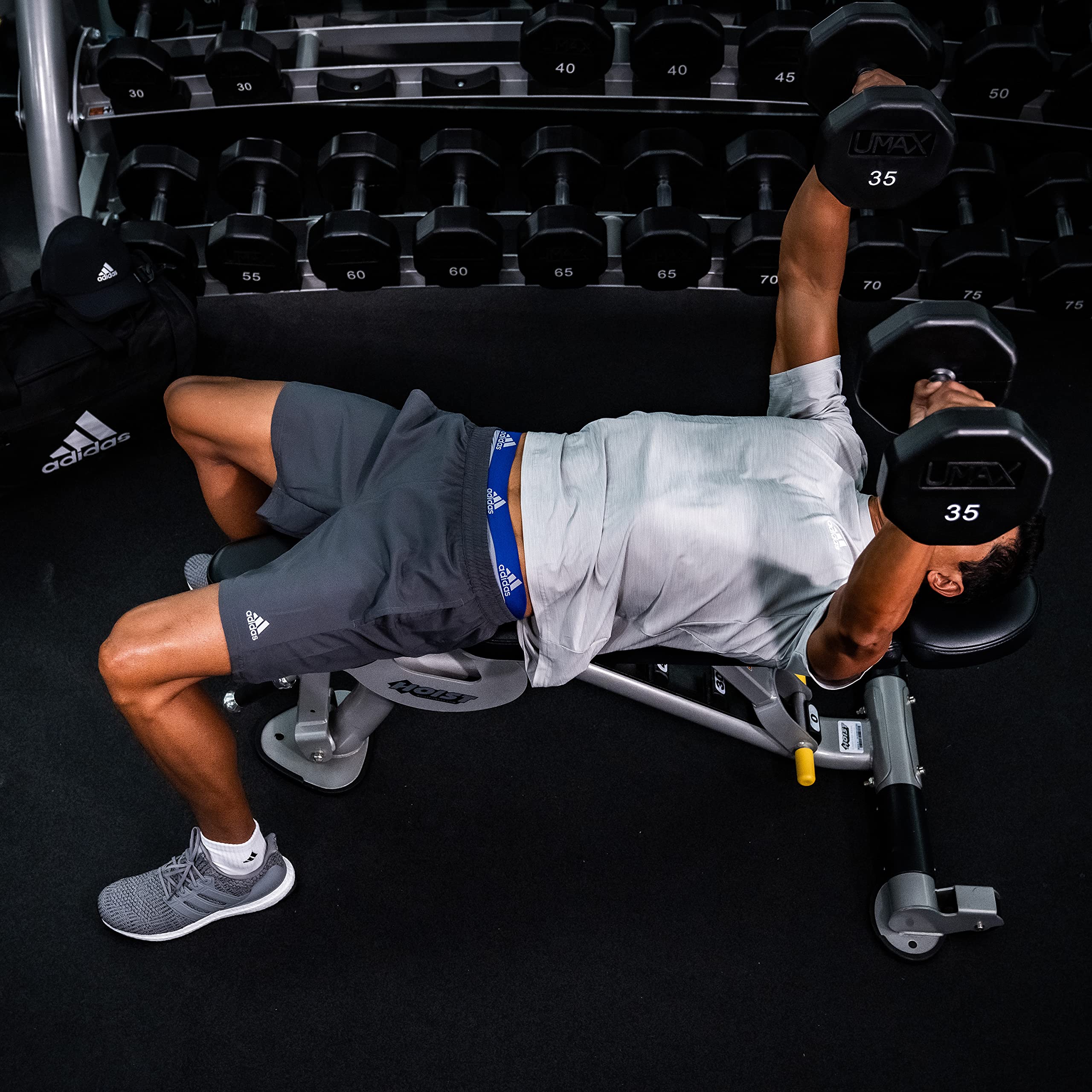 adidas Athletic 6-Pack Crew Socks Black/Aluminum 2 LG (Men's Shoe Size 6-12)