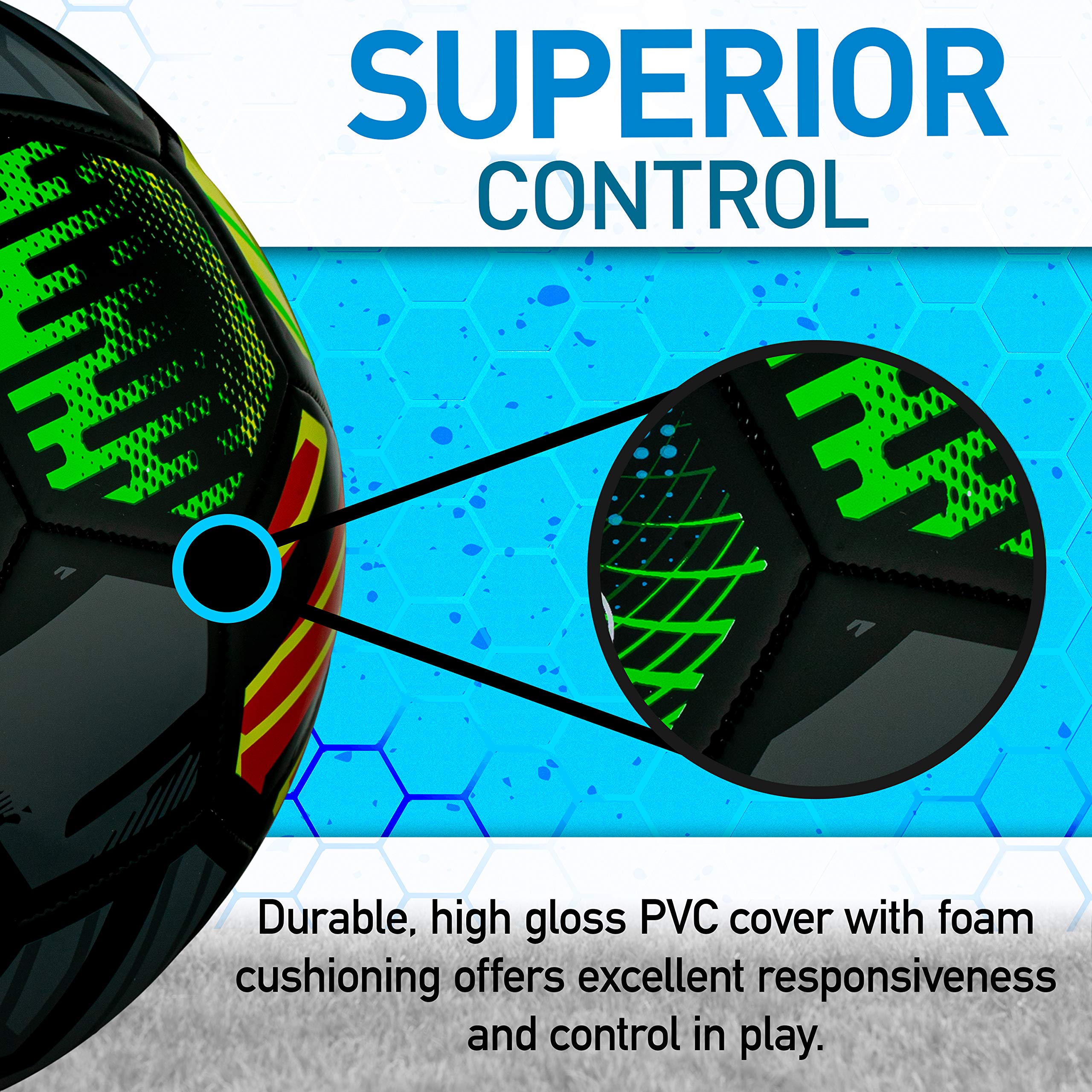 Franklin Sports Mystic Kids Soccer Ball - Size 4 Youth Soccer Ball - Soft Cover - Great for Kids and Toddlers - Air Pump Included